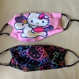 Hello kitty reusable masks with insertion for filter